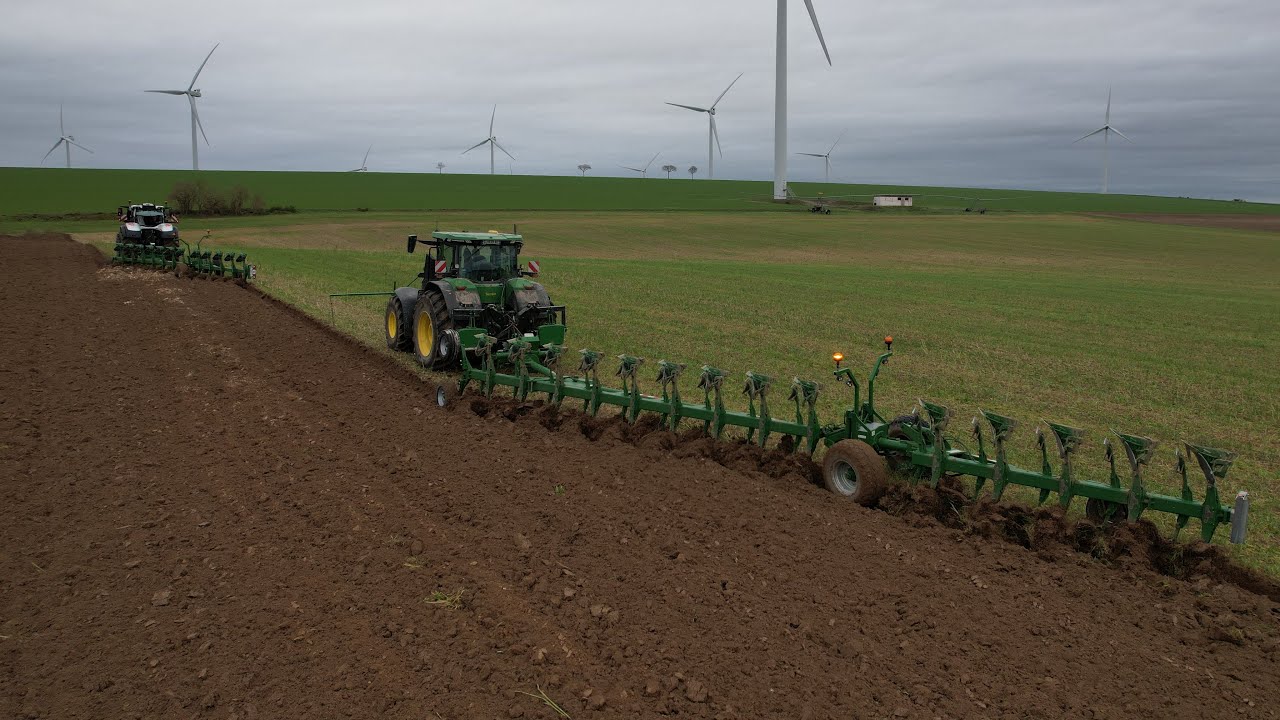 🚜Démonstration de labour XXL + DE 10 TRACTEURS ! Charrue Charlier - 51- 2024 