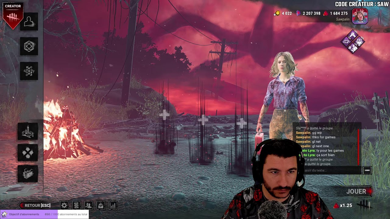 ✅DROPS DbD | !holy !st | Stream 2K | !code !mc [FR/PC] #DBDCreator @Sawpalin