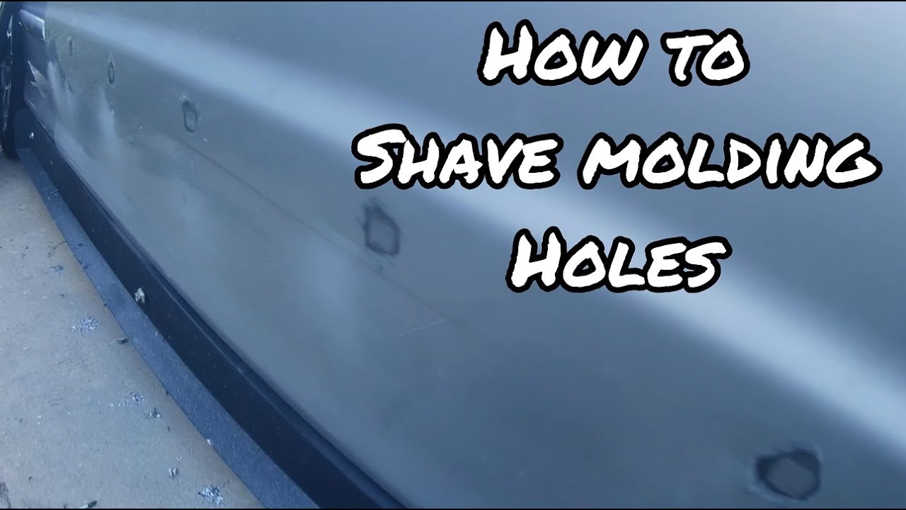 how to shave side molding on any car easy