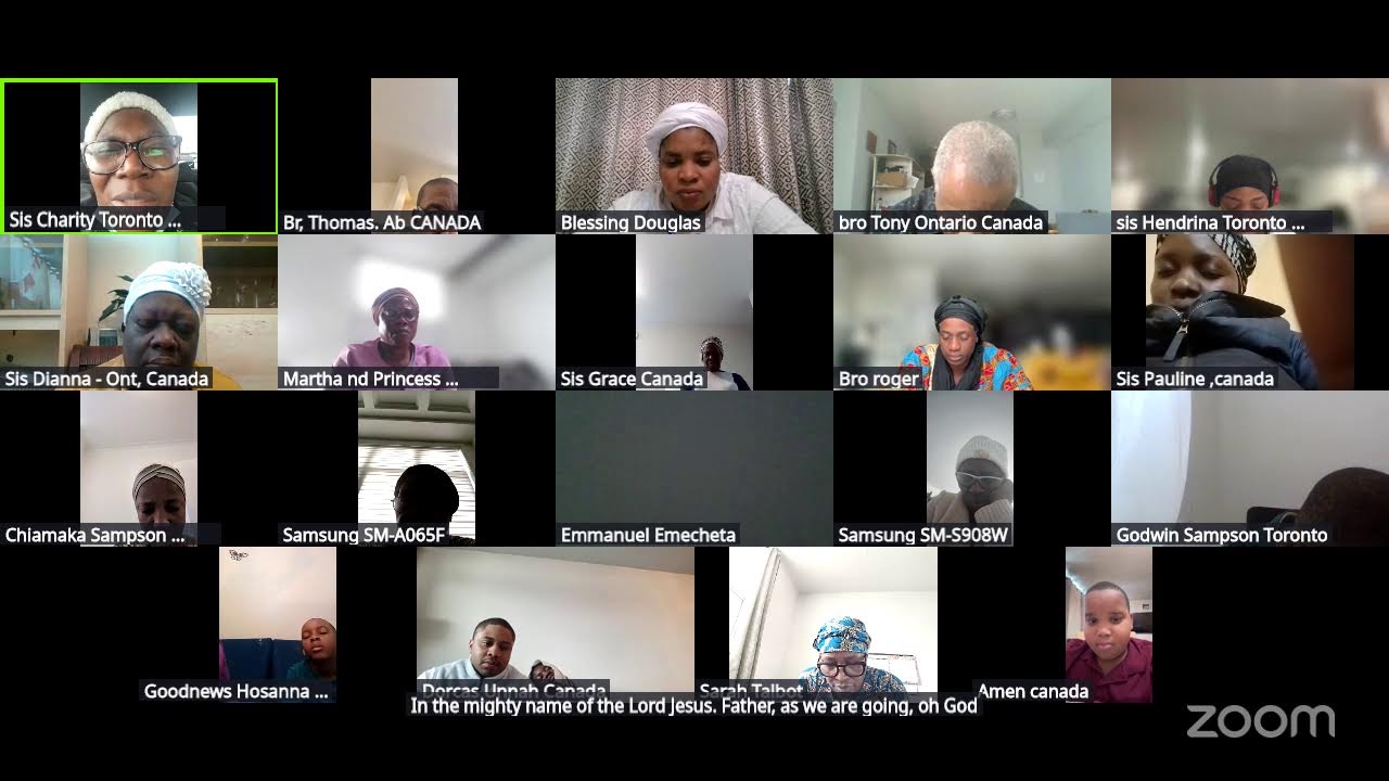 Horemow Canada Chapter's Saturday Fellowship