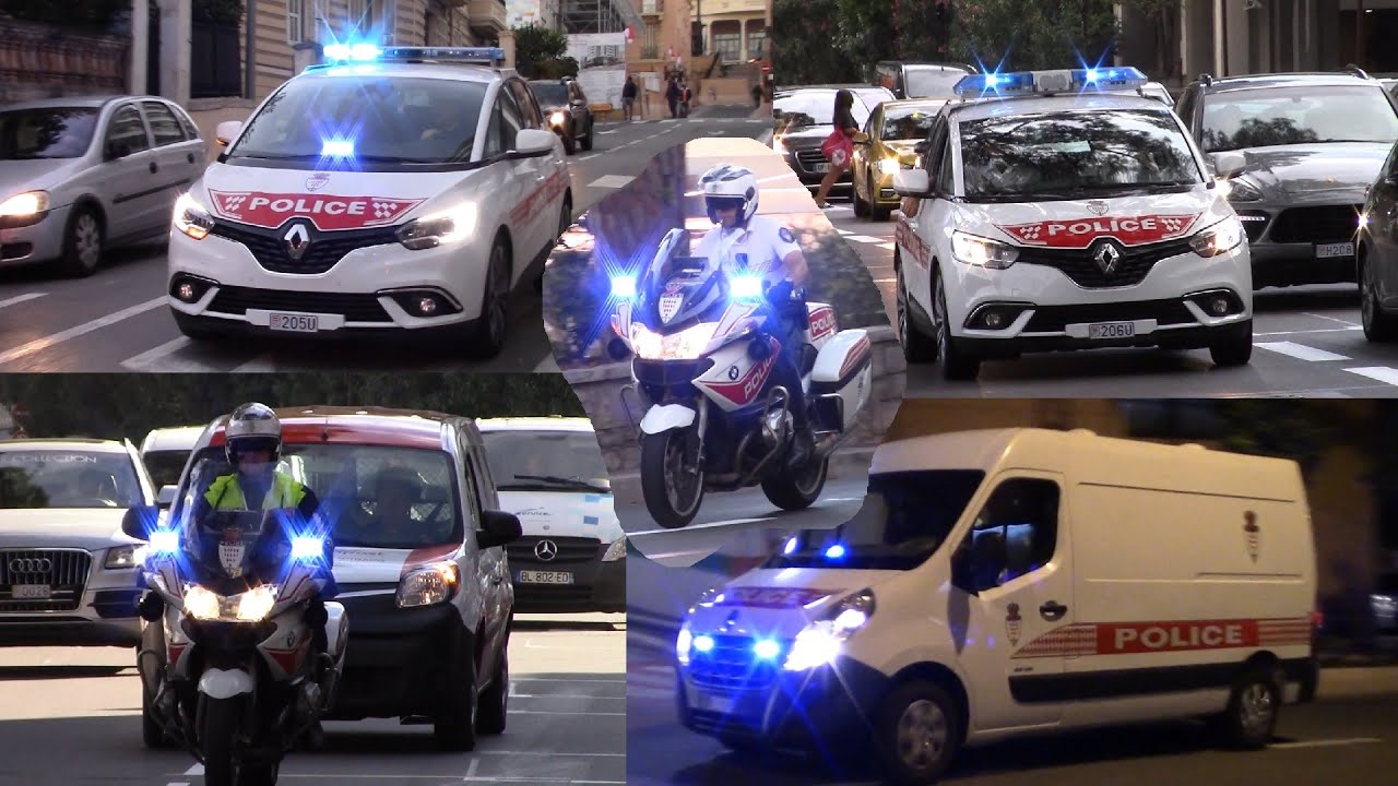 Auto Polizia Monaco Principato - Compilation 2018