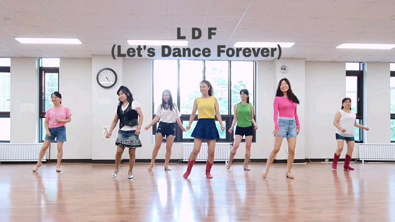 L D F (Let's Dance Forever) Line Dance Demo - Absolute Beginner