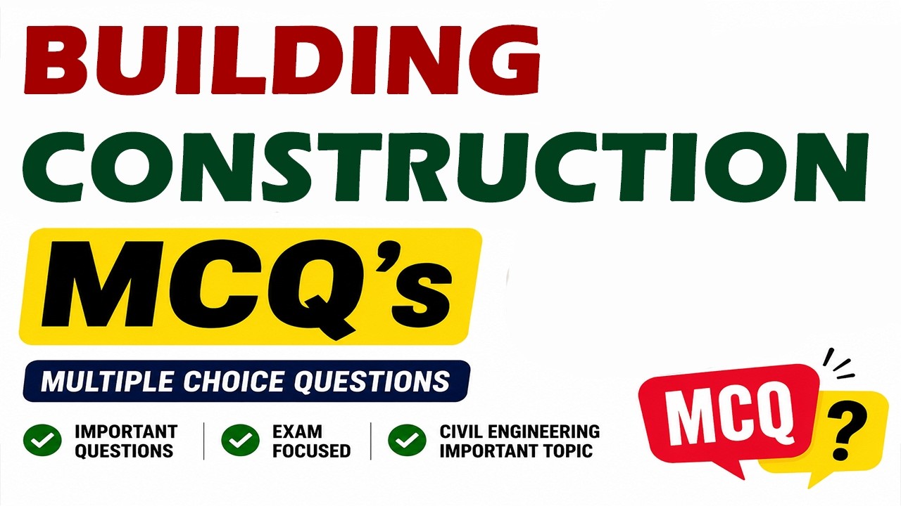 building construction mcq, special works mcq, construction techniques mcq   civil engineering mcq