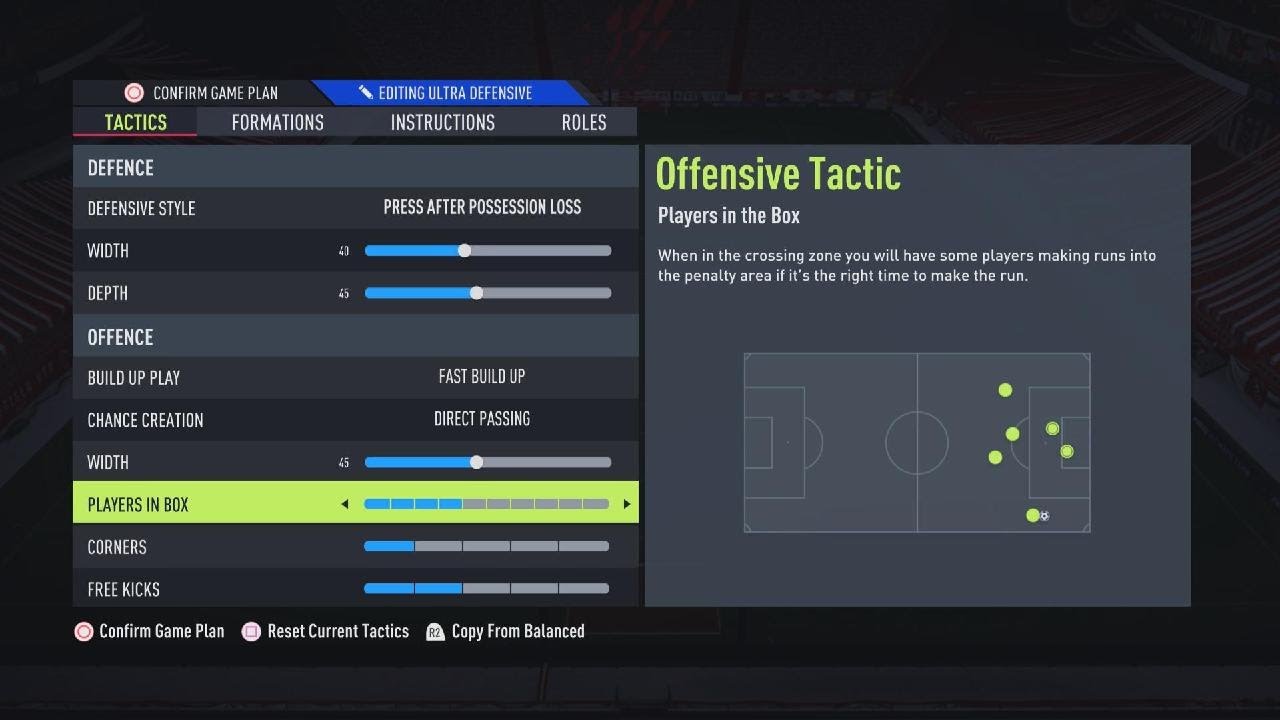 FIFA 22 4321 custom tactics