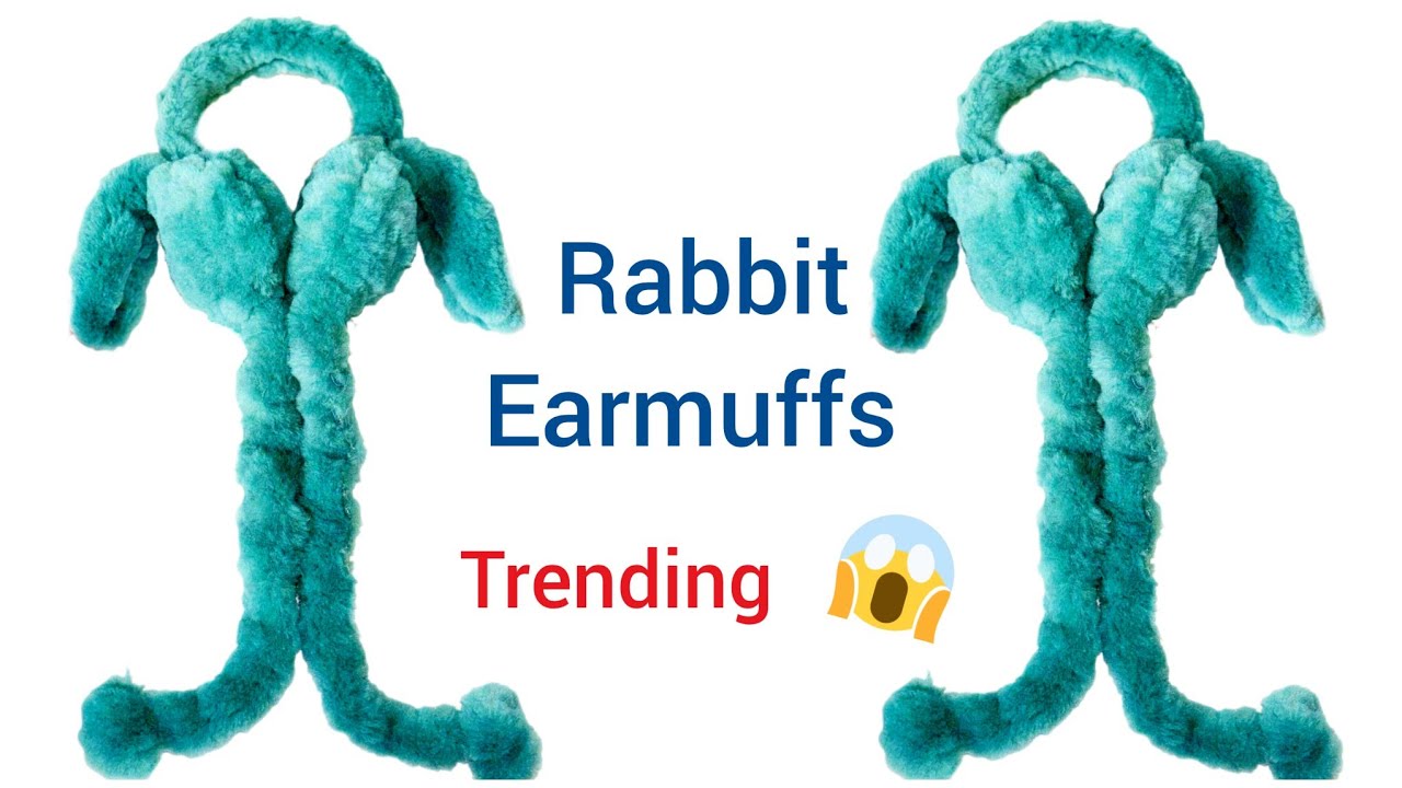 How to make trending viral Earmuffs at home🔥 / viral earmuffus🐰