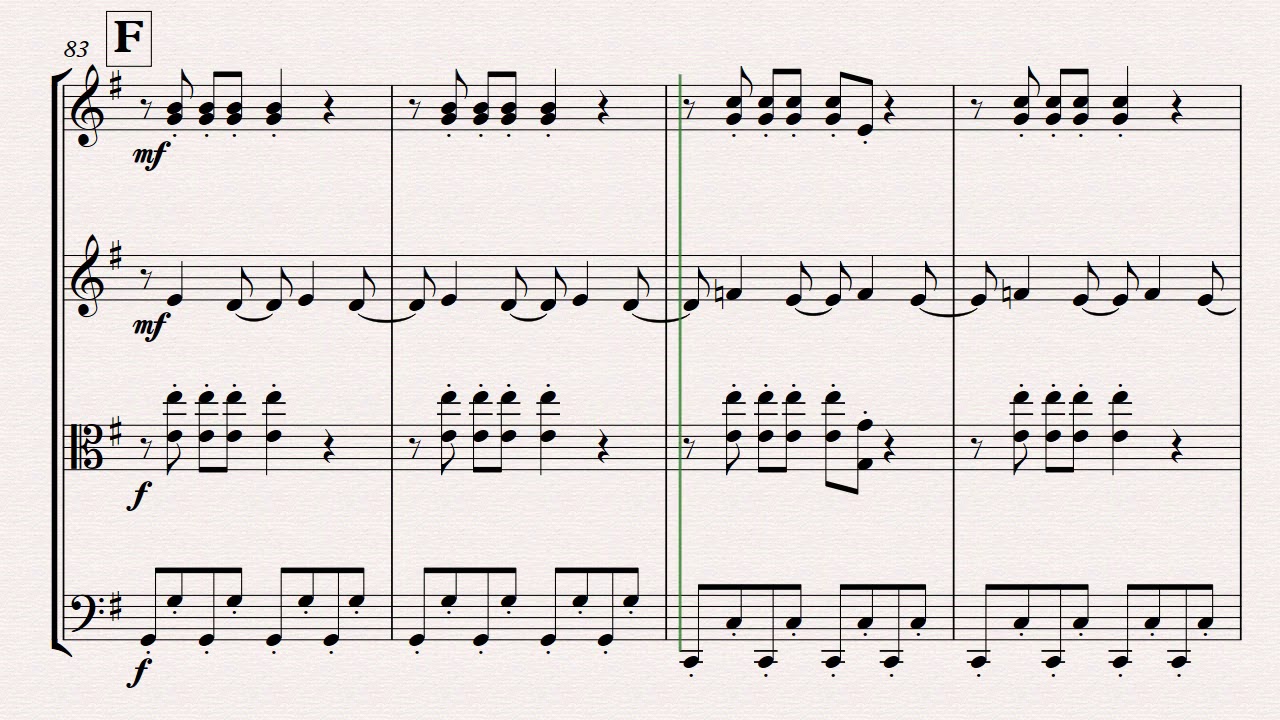 I Gotta Feeling String Quartet Sheet Music Cover Black Eyed Peas