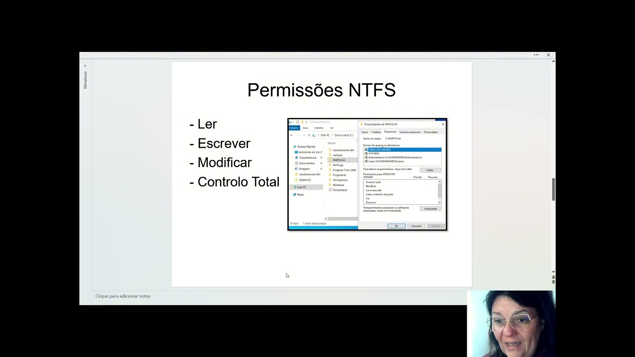 m7 1 Permissões NTFS