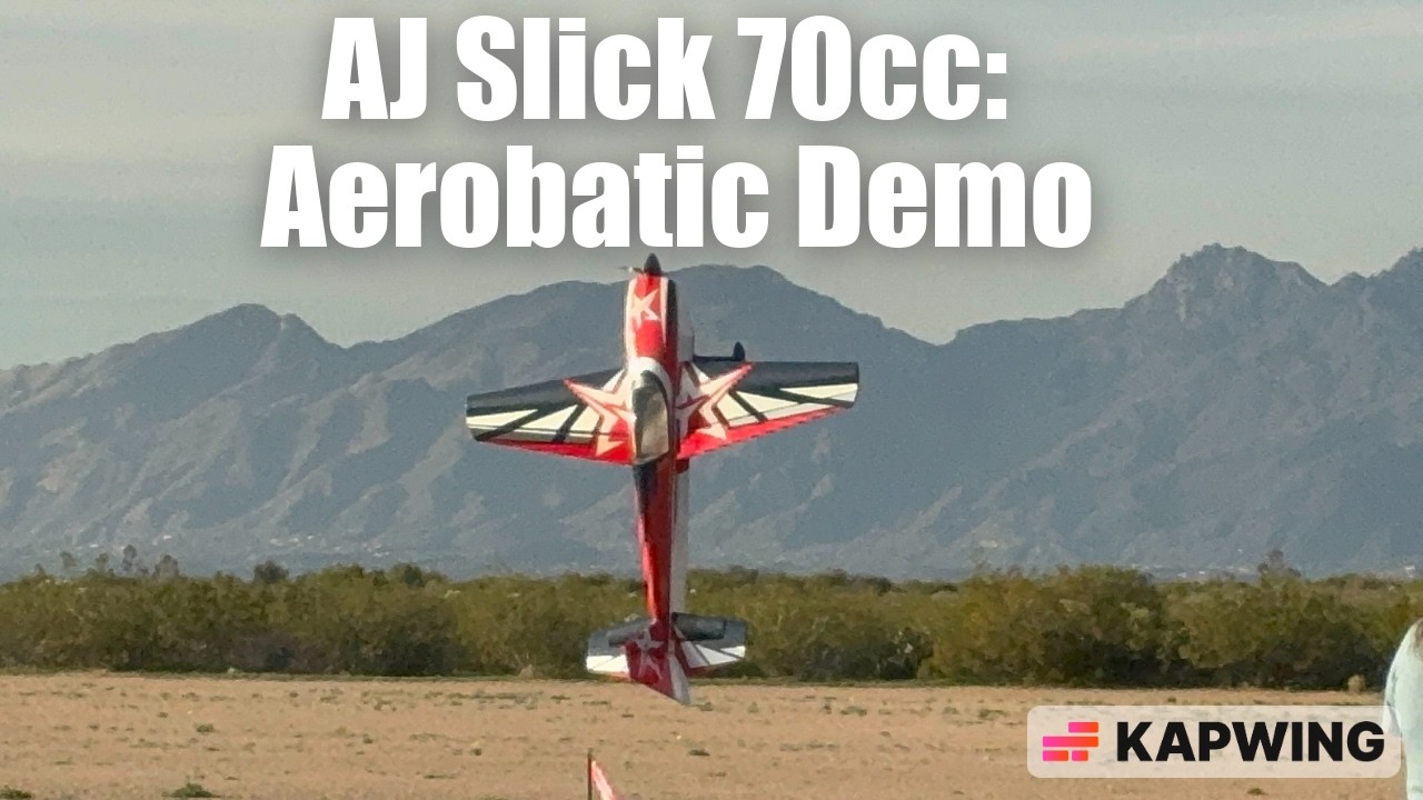 AJ Aircraft 70cc Slick: Tucson RC Club #aerobatics #rcaircraft #rcplane #viral