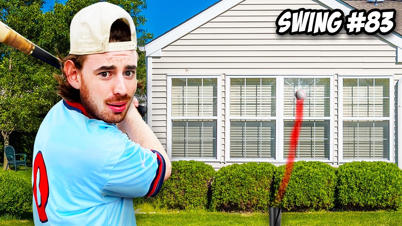 I Hit Progressively Harder Baseballs at a Window Until it SHATTERED
