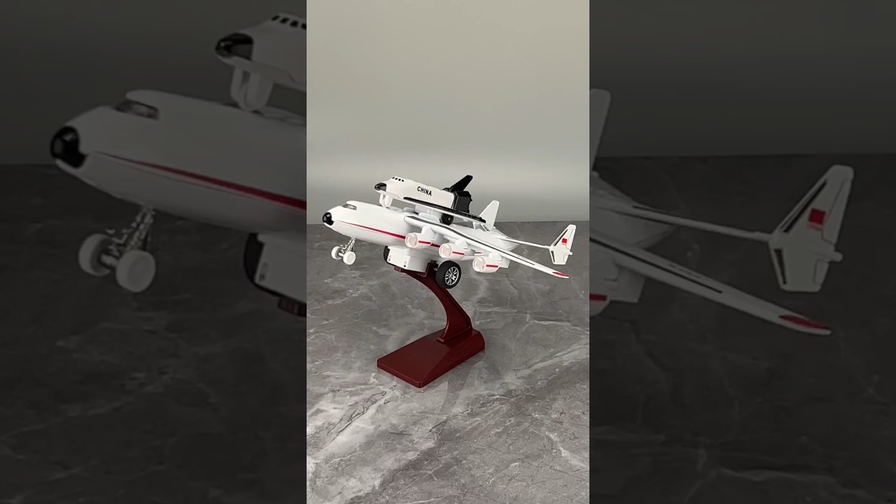 Antonov An-225 Mriya with Shuttle Mahogany Scale Model #viral #diecast #satisfying