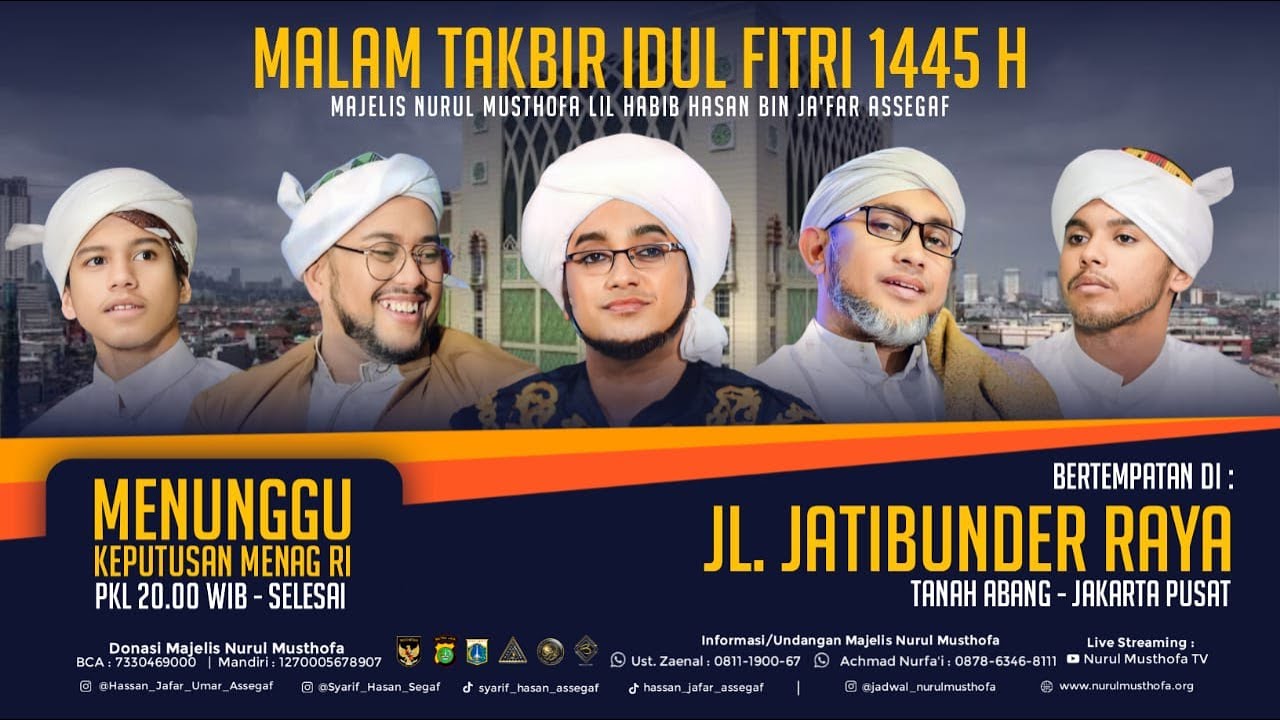 🔴 LIVE | Gema Takbir Idul Fitri 1445 H | Ps.Tanah Abang Jak-Pus | Selasa ,09 April  2024