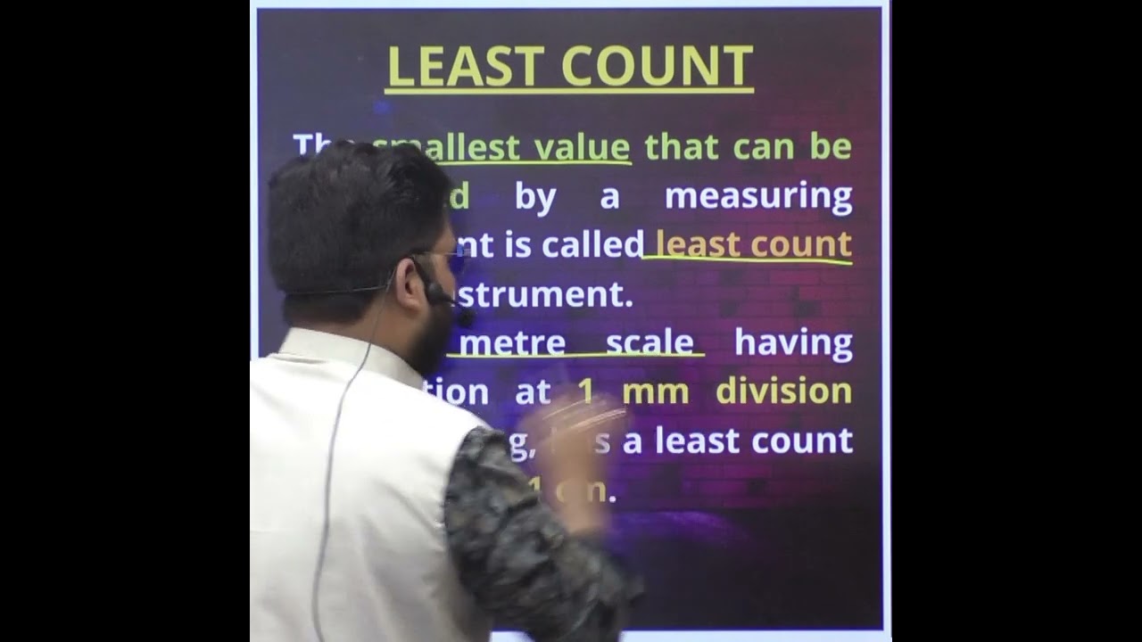 LEAST COUNT OF AN INSTRUMENT 🔥 #shorts #physics #erroranalysis
