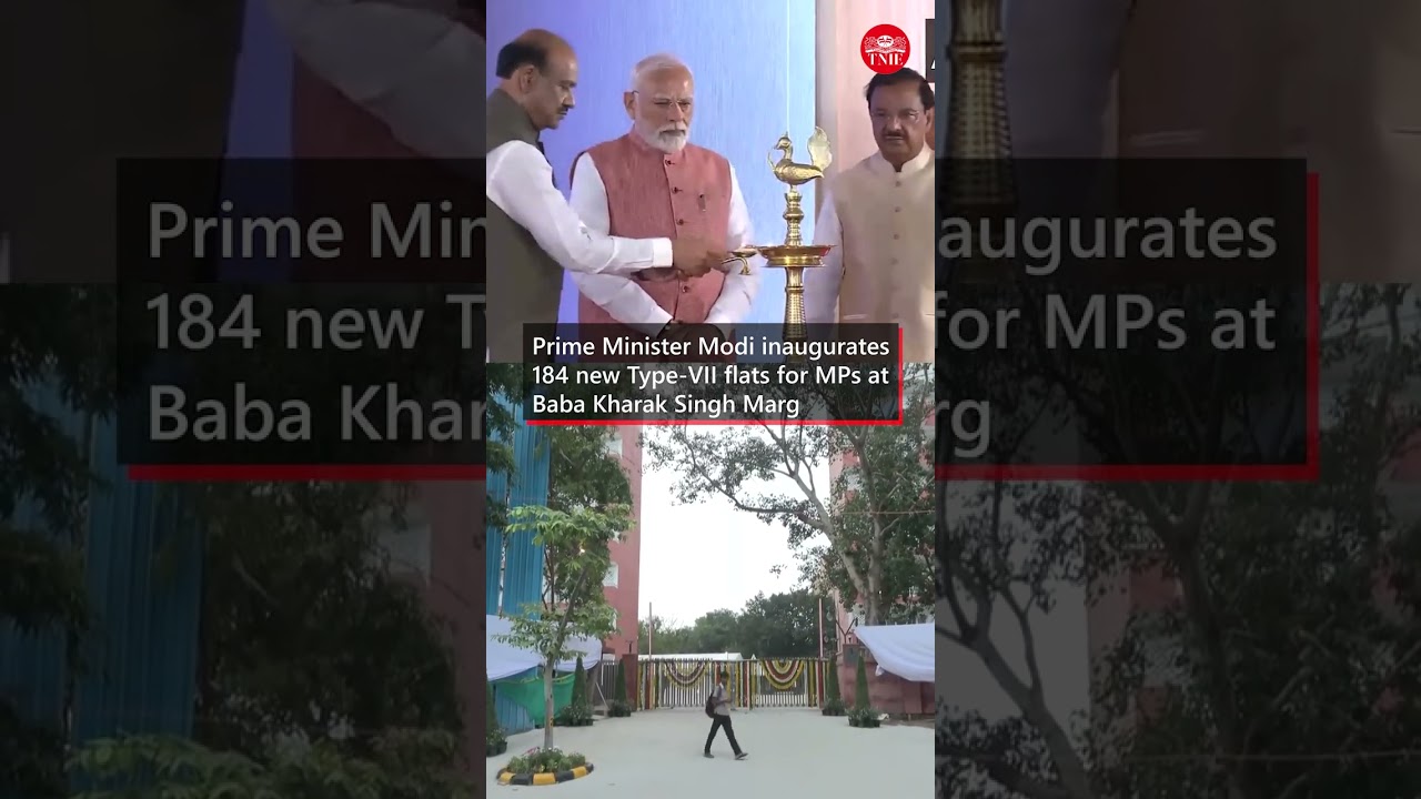 PM Modi inaugurates 184 new flats for MPs in Delhi | #shorts