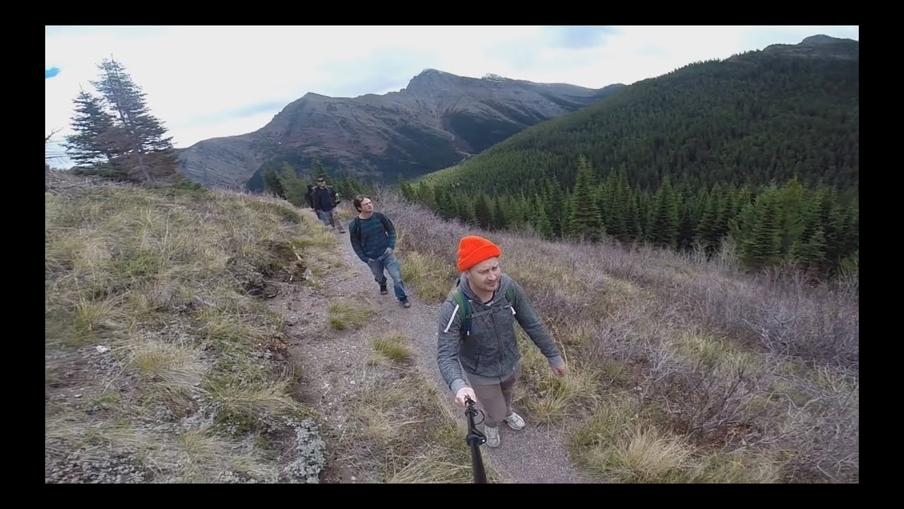Hike to Lineham Falls in Waterton Lakes National Park, Alberta.