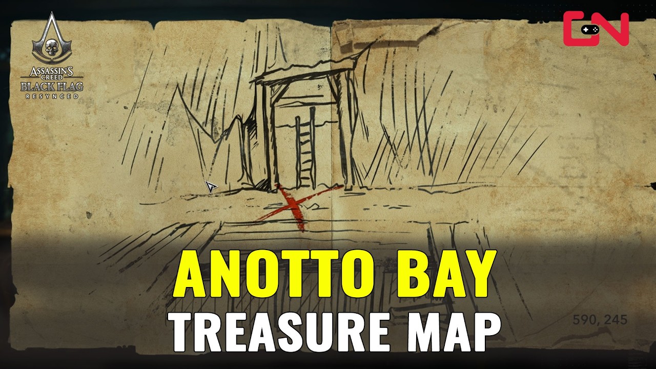 Assassin's Creed Black Flag Resynced Anotto Bay Treasure Map
