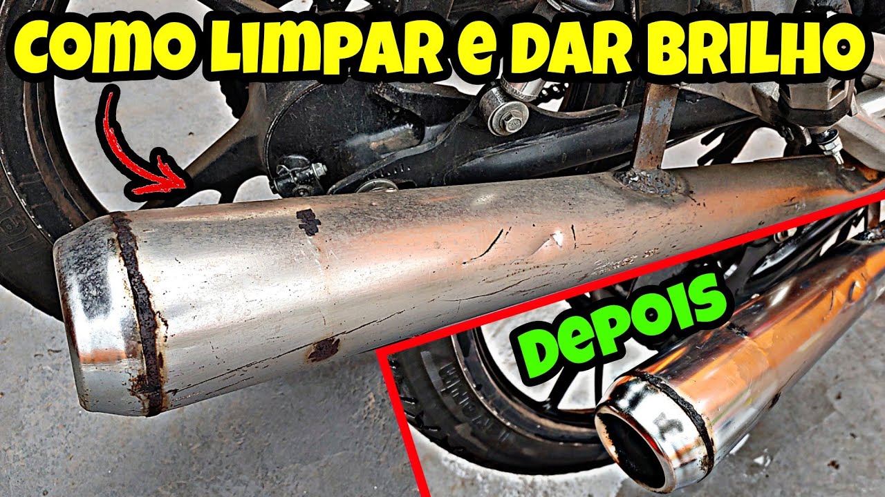 Como Limpar e Dar Brilho no Escapamento da Moto