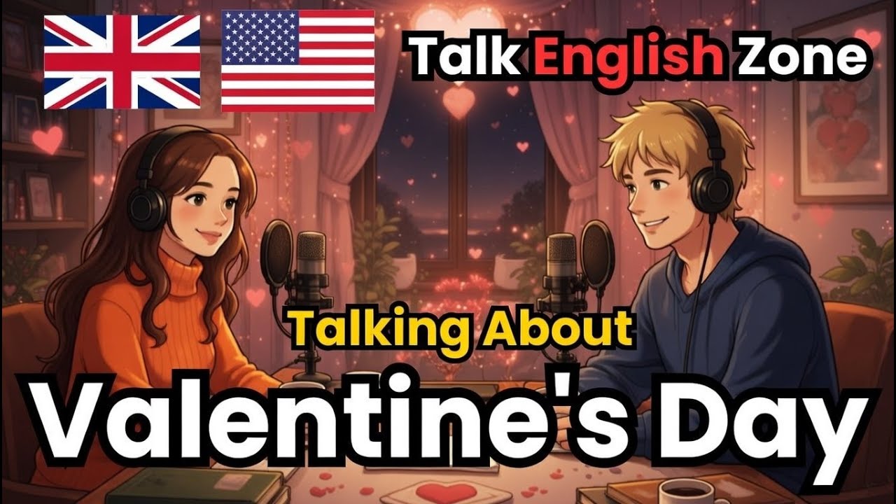 Talking about Valentine's Day in English | English Conversation Practice