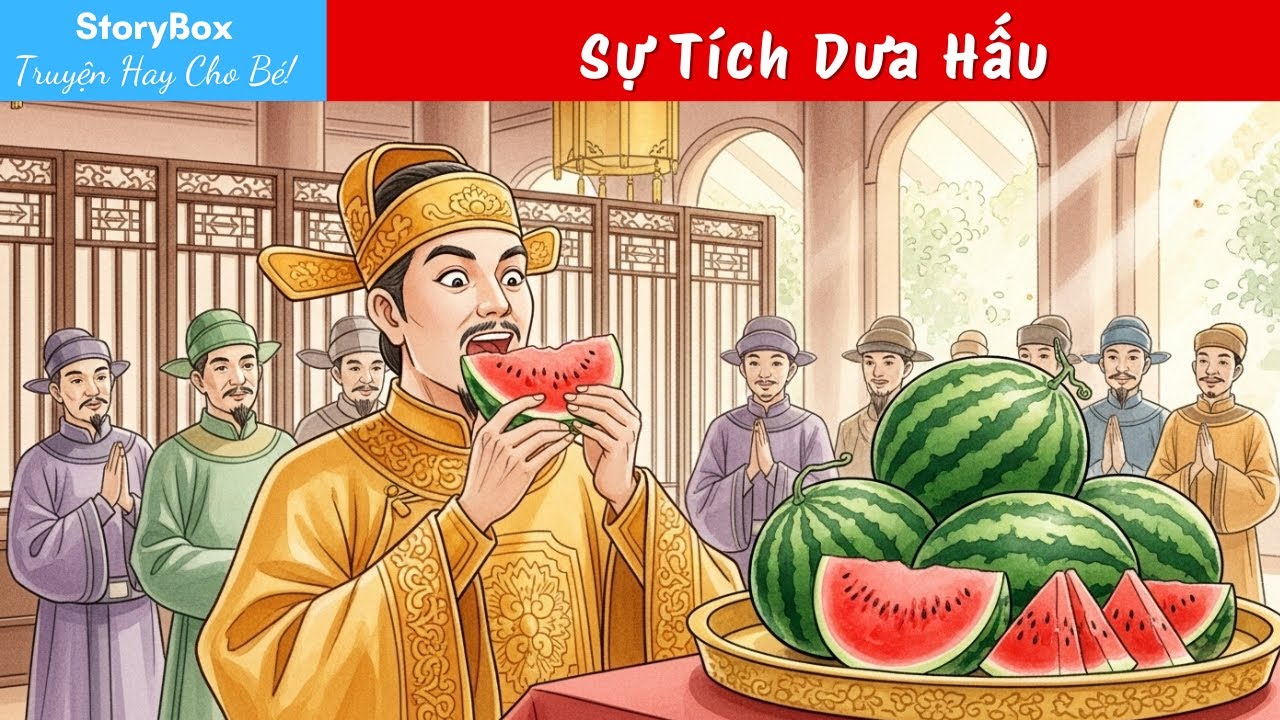 [Truyện Cổ Tích Việt Nam] Sự Tích Dưa Hấu – Mai An Tiêm và Bài Học Tự Lập Cho Bé