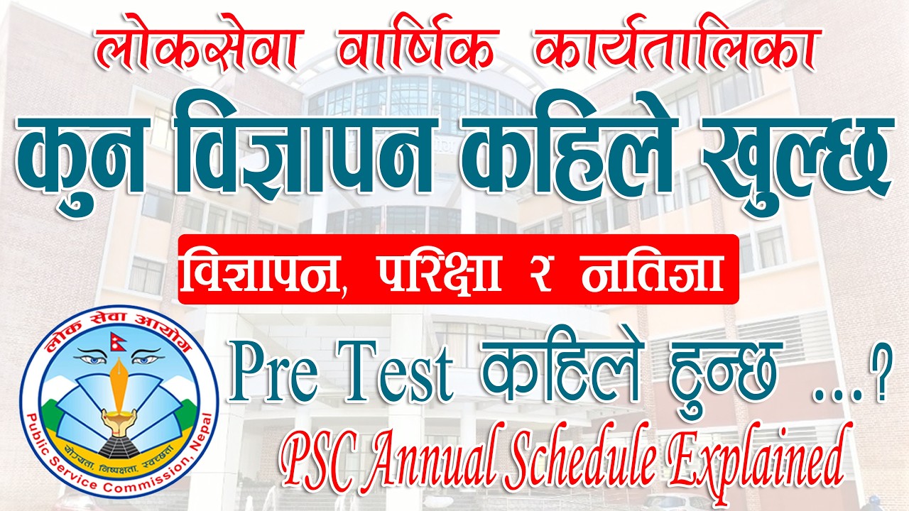 लोकसेवा आयोग वार्षिक कार्यतालिका २०८३/८४ | कुन विज्ञापन कहिले खुल्छ ?। PSC Annual Schedule Explained