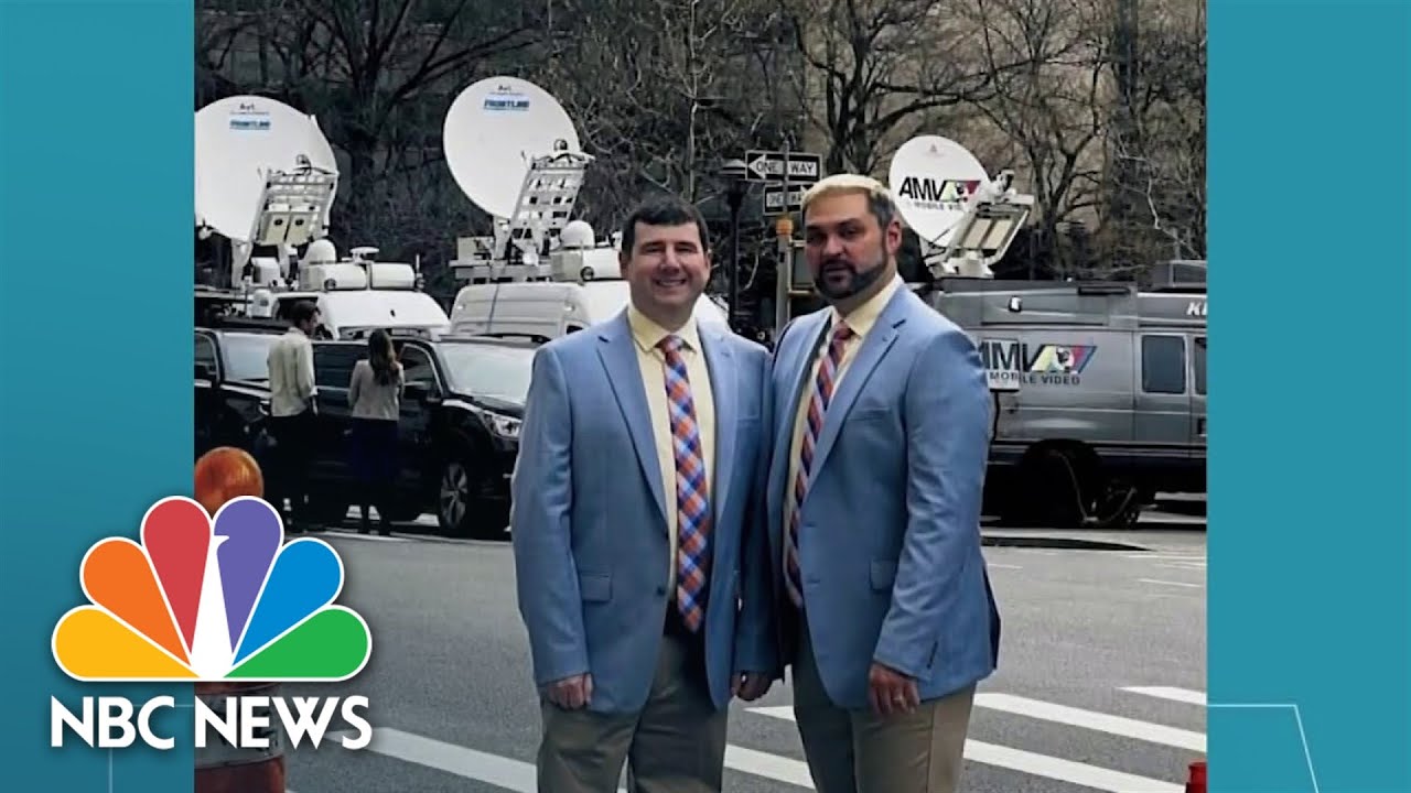 How one couple navigated their Manhattan courthouse wedding amid Trump&rsquo;s arraignment
