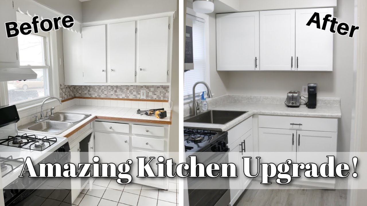 AMAZING Kitchen Remodel! Upgrading the kitchen for a rental house! | Home Renovations Before & After