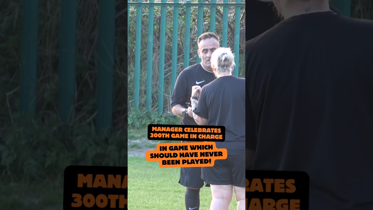Manager&rsquo;s landmark 300th game! #soccer #nonleaguefootball #football
