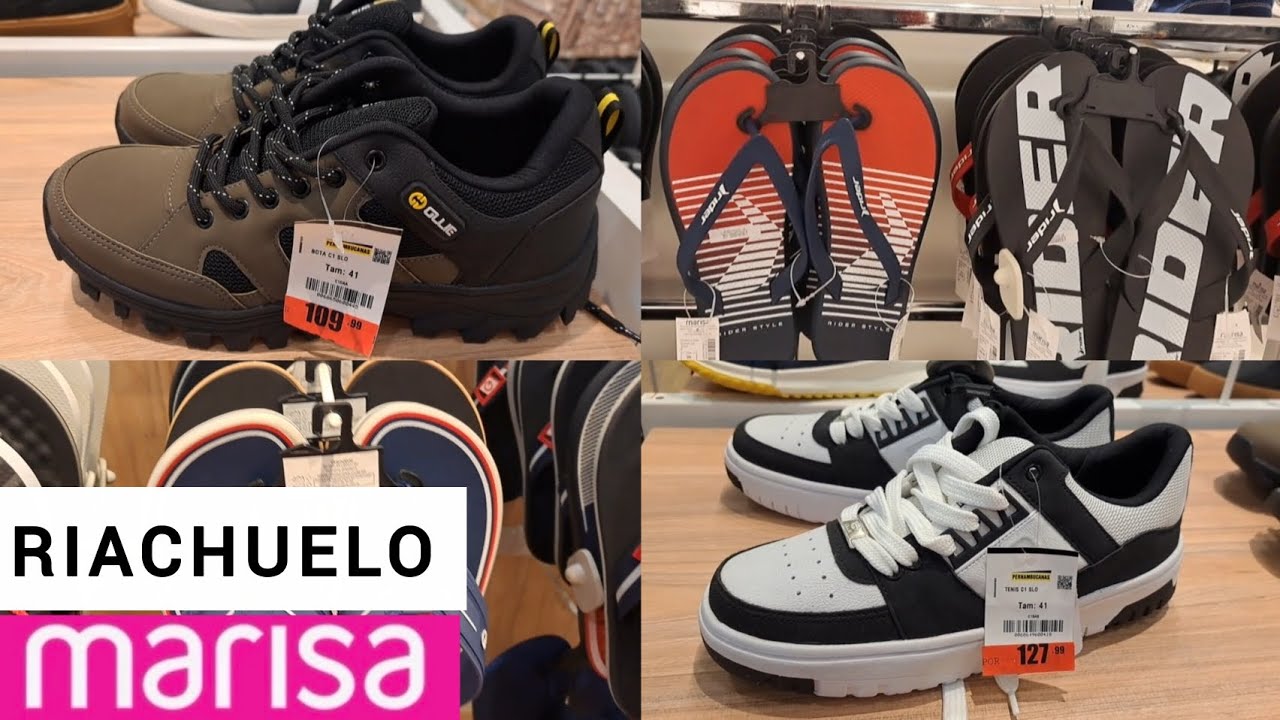 TOUR CALÇADOS MASCULINO NA MARISA E RIACHUELO 