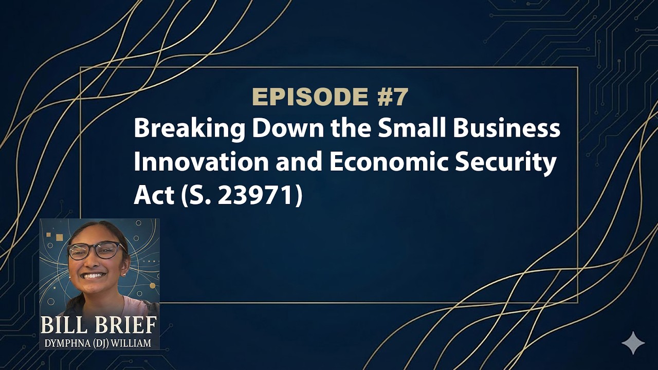 Breaking Down the Small Business Innovation and Economic Security Act (S. 23971)