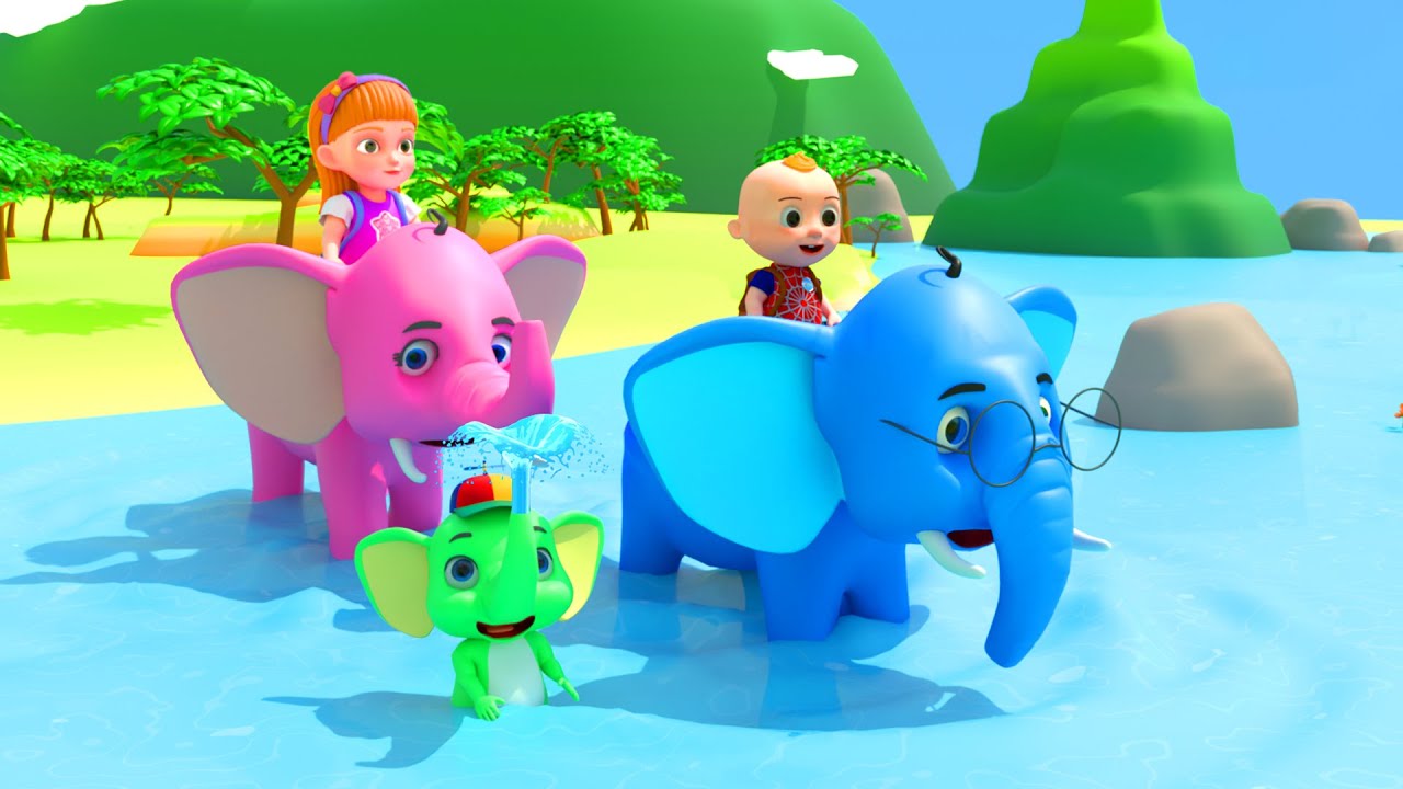 Ch&uacute; Voi Con - Nhạc Thiếu Nhi - Con Voi - Hoạt H&igrave;nh Voi Con Ở Bản Đ&ocirc;n