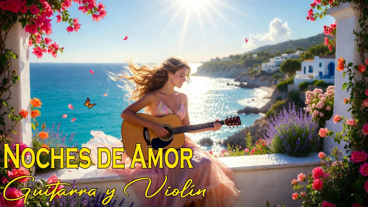 Noches de Amor y Brisa del Mar 🌙 Melodías Románticas con Guitarra y Violín