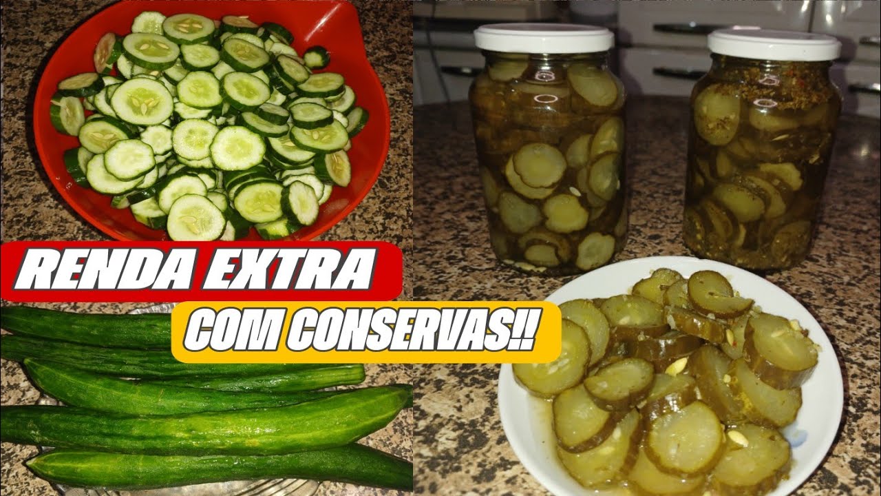 CONSERVA DE PEPINO JAPONÊS!!!
