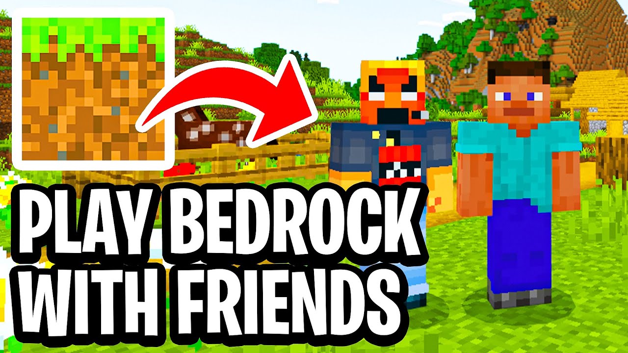 How To Play Minecraft with Your Friends on PC! (Bedrock Edition Tutorial)