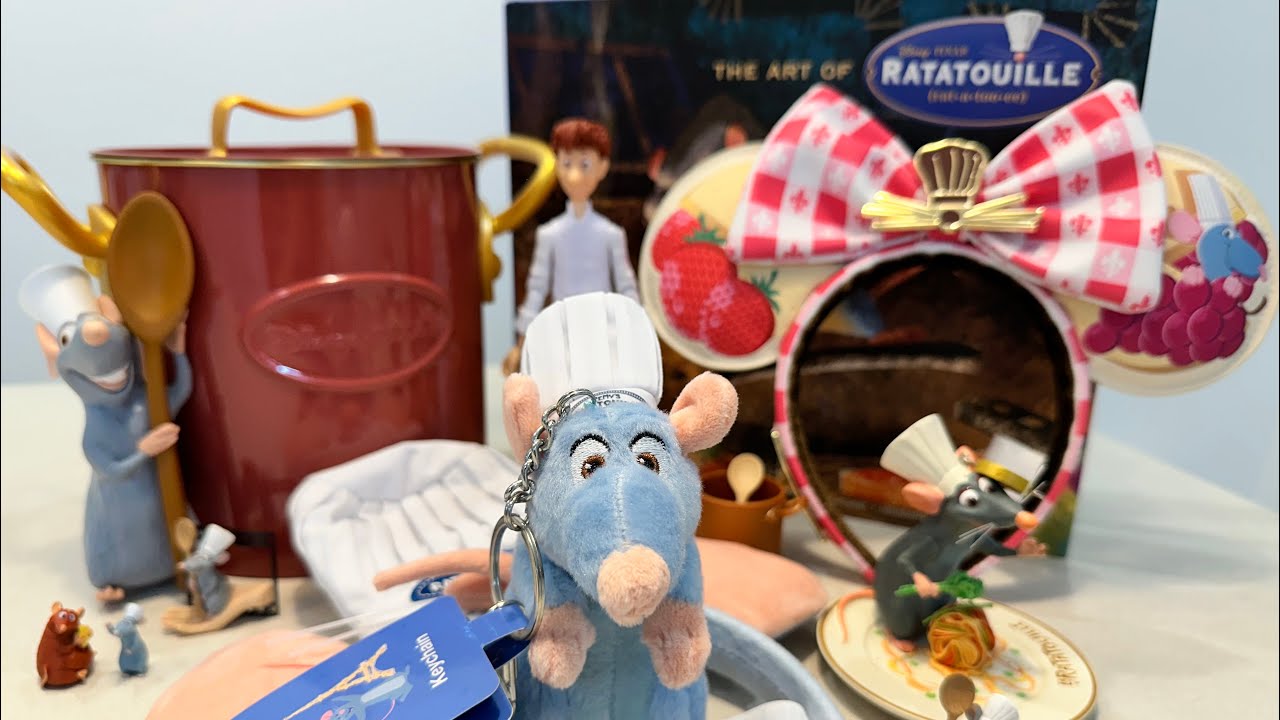 Disney Pixar Ratatouille merchandise collection review&unboxing| popcorn bucket, keychain, headband