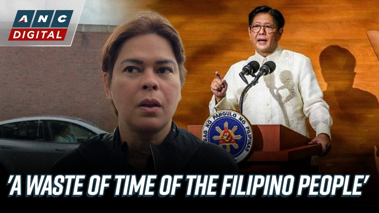 'A waste of time': VP Sara says she did not watch Marcos' 5th SONA | ANC