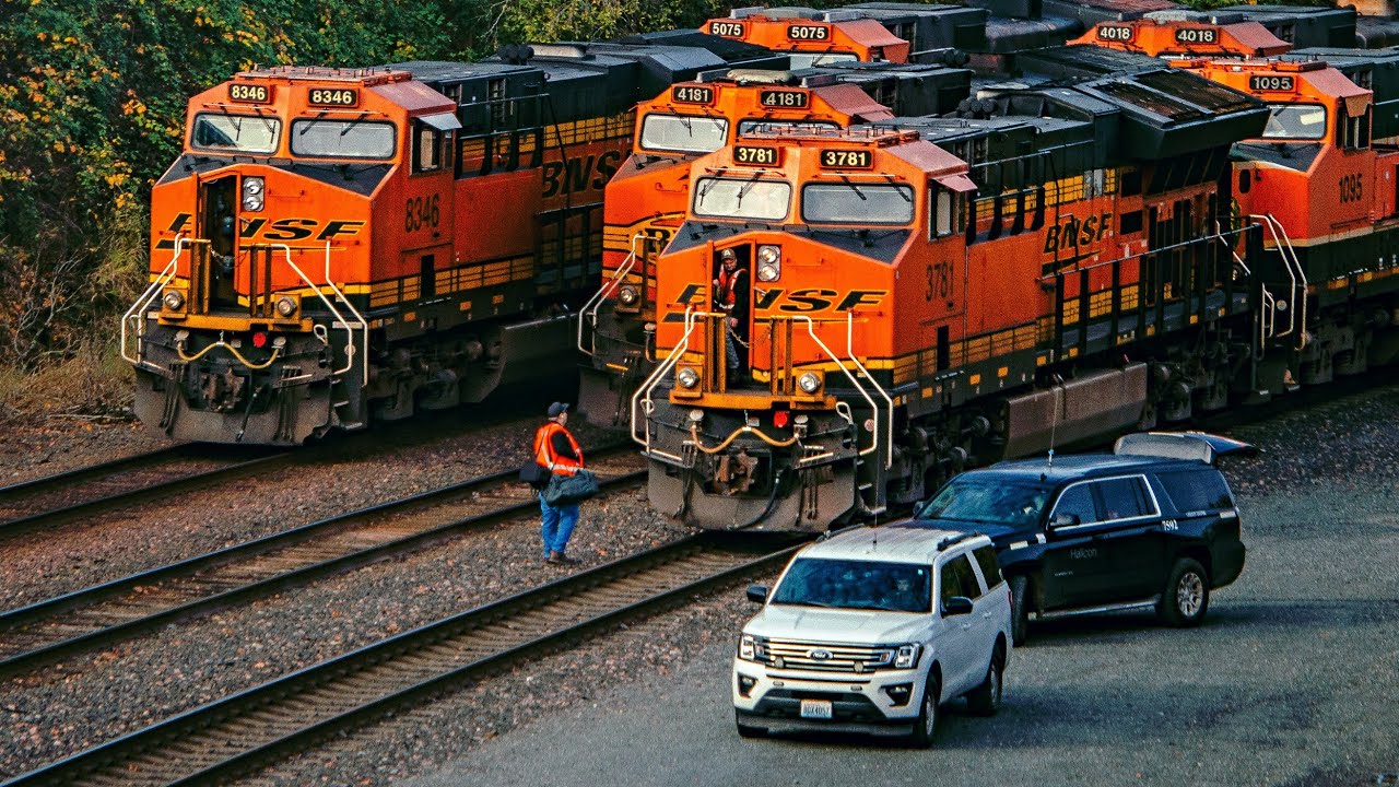 BNSF Railroading Action in Snohomish County | Ft. NS 8098, Geo/Boeing Train, and More!