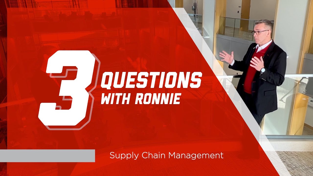 3 Questions with Ronnie | Supply Chain Management