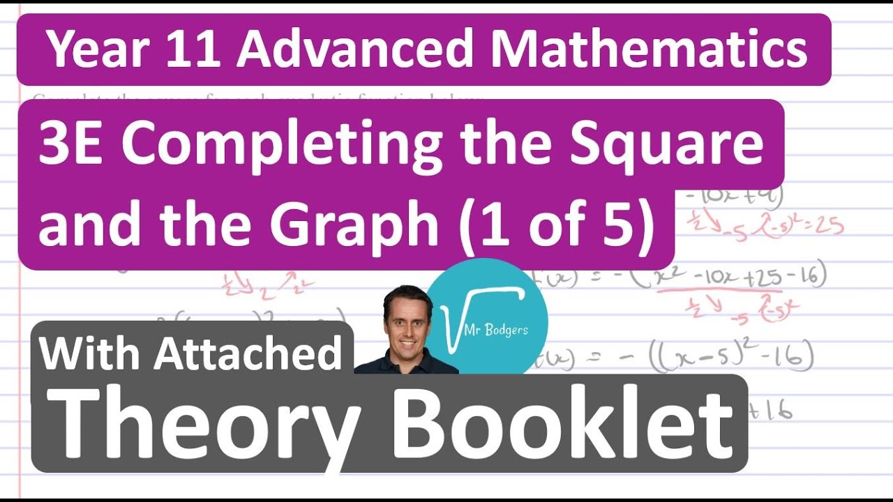 3E Completing the Square and the Graph (1 of 5)