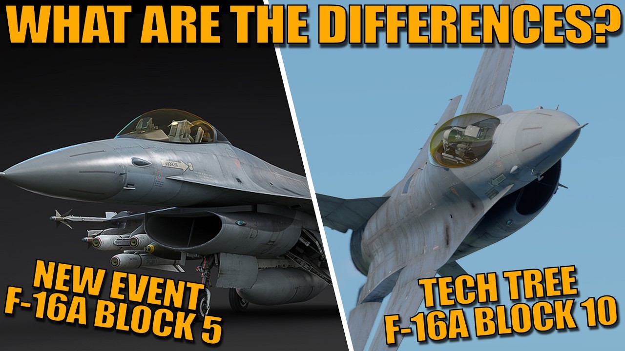 WHAT are the DIFFERENCES you SHOULD EXPECT in the NEW EVENT F-16 BLOCK 5! - War Thunder