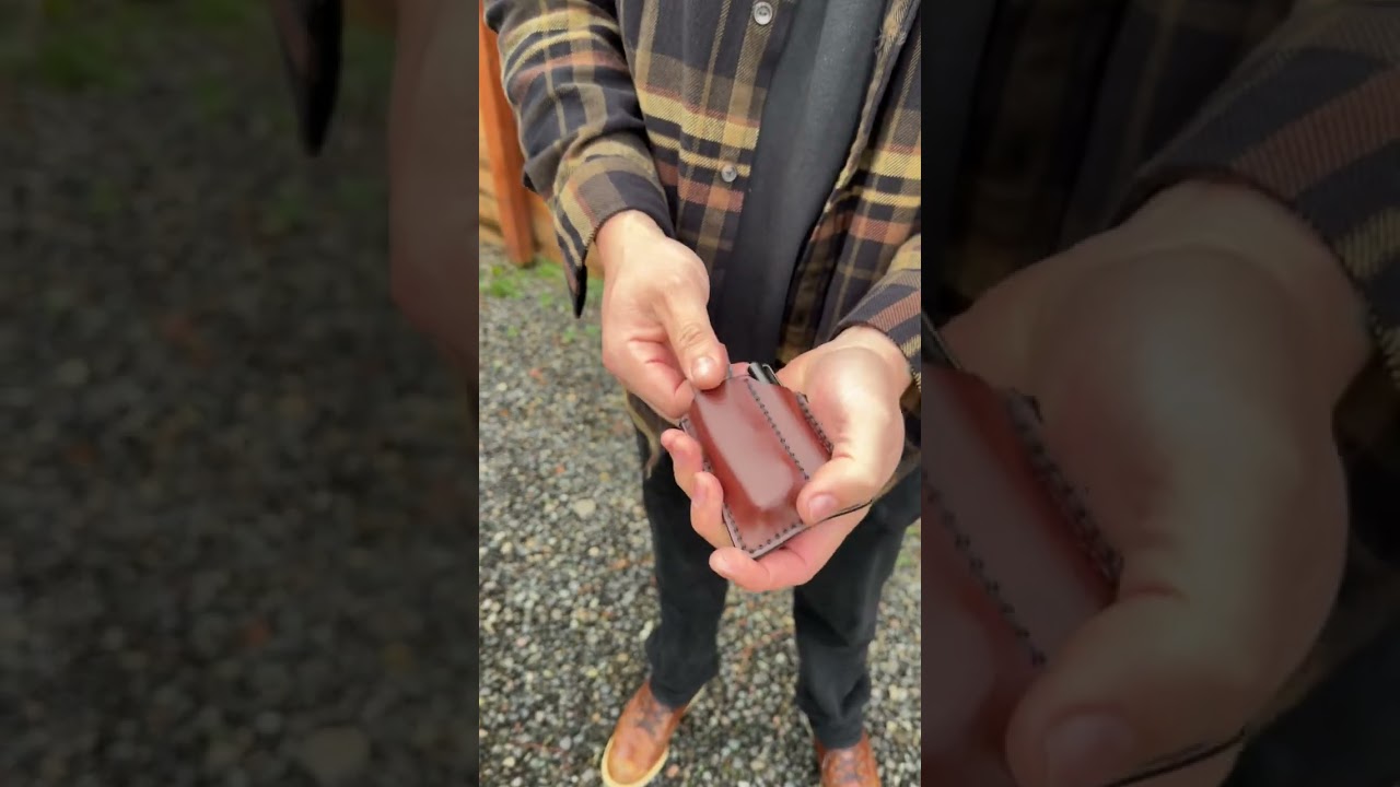 Best Leather EDC Wallet Mini Bandit 2.0 Pocket Organizer Made in USA Goods 