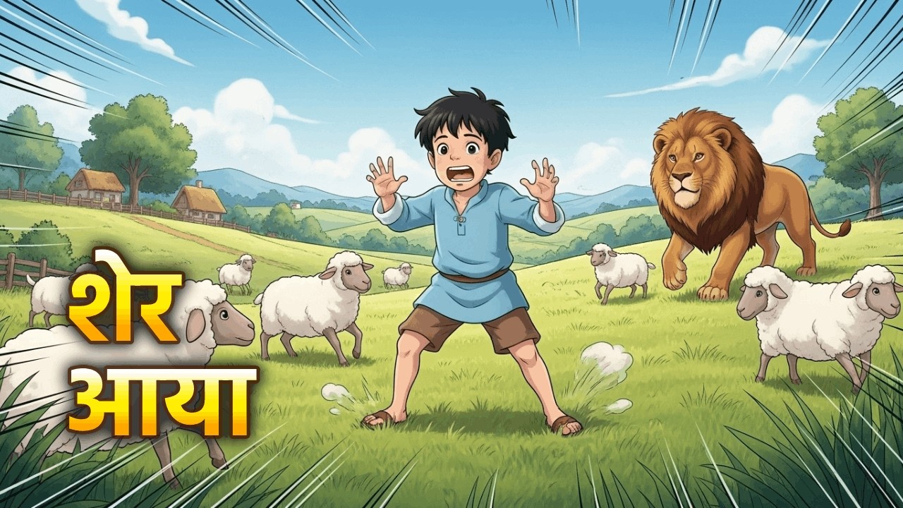 शेर आया 🦁 | Sher Aaya Sher Aaya | Moral Story | Kidz Kindle