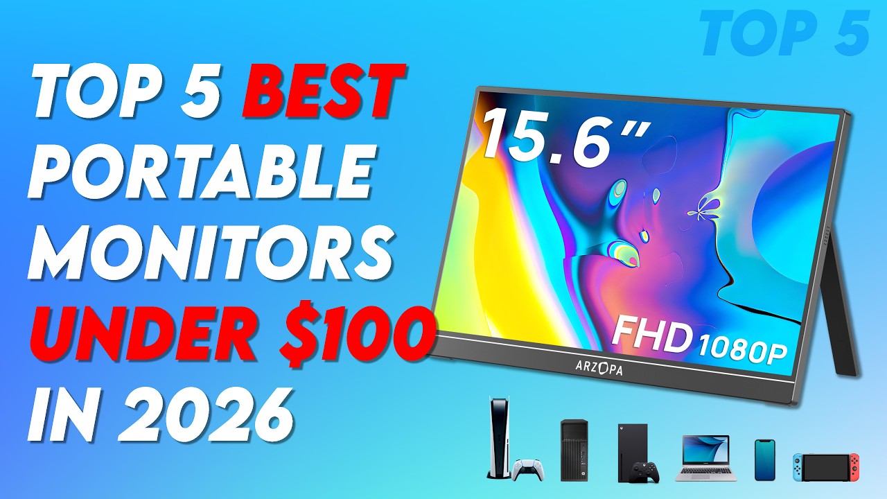 Best portable monitors under $100 in 2026