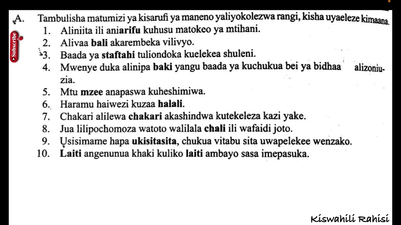 maswali na majibu ya mwingiliano wa maneno