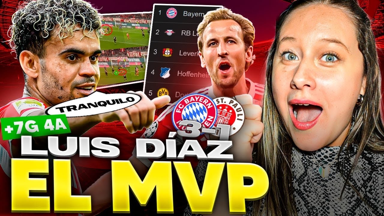 🔥💣LUCHO DÍAZ REMONTA EL PARTIDO DE BAYERN PARA GANARLO 3-1/ 🇦🇷 sentencia que ES EL MEJOR FICHAJE🤯🇨🇴
