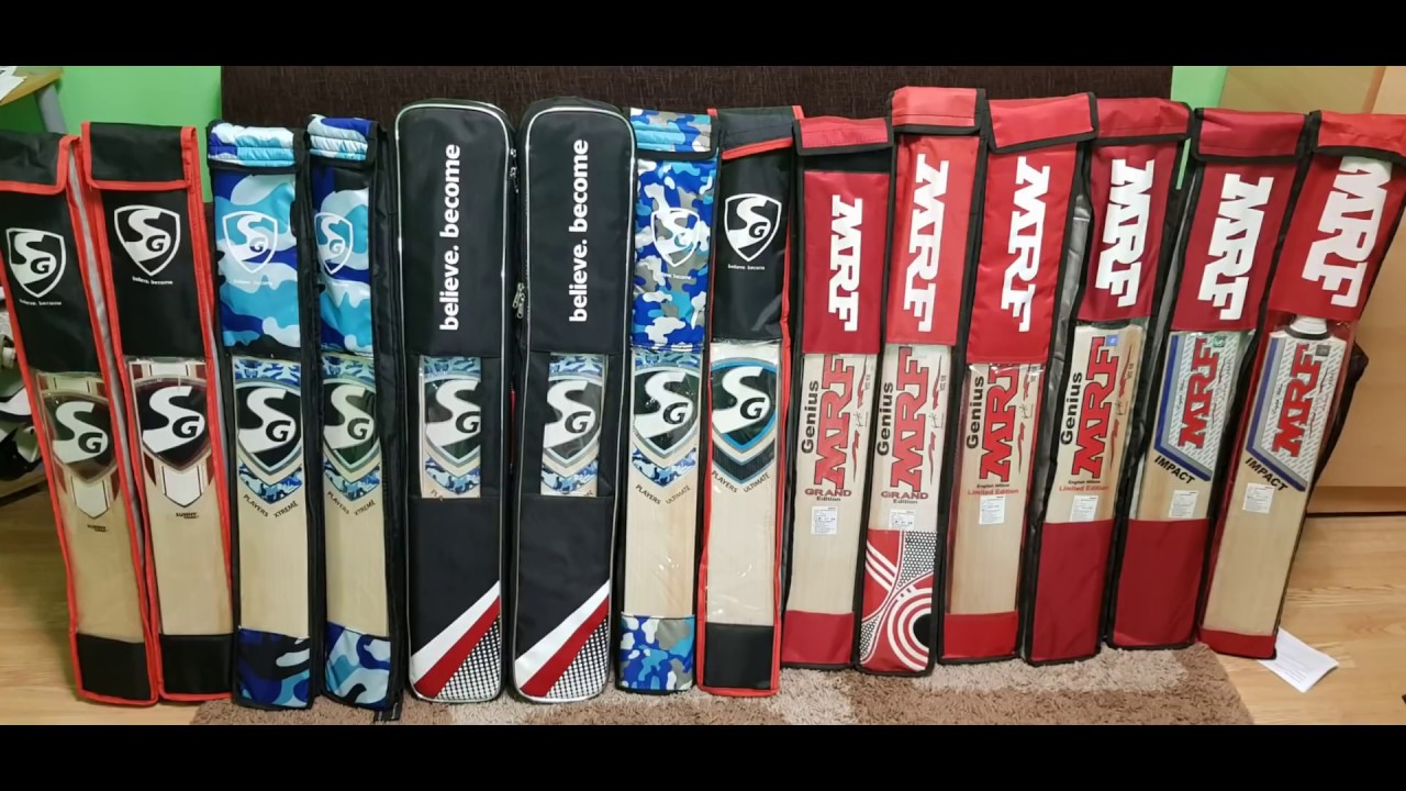 UNBOXING MRF & SG PRO CRICKET BATS.