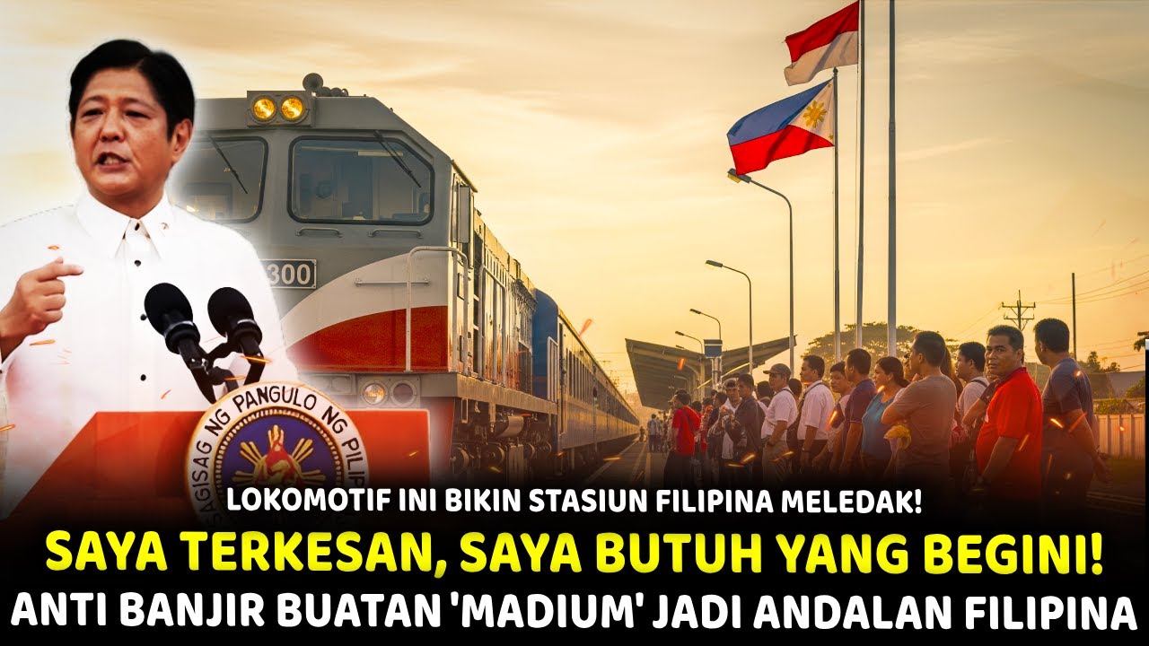 GEGER! Bukan China-Jepang' Filipina Dibuat TERDIAM & BERTEPUK TANGAN Indonesia Bikin Lokomotif Ini…!