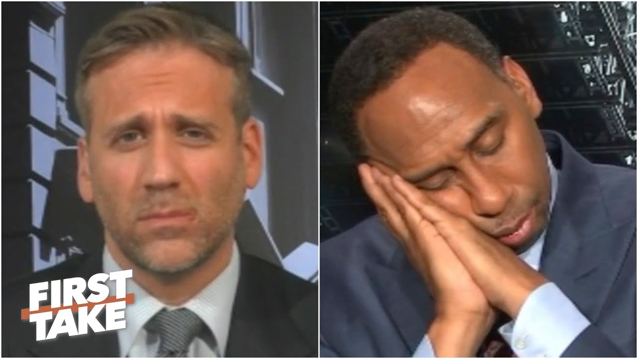 Stephen A. 'falls asleep' during Max's Kawhi take | First Take