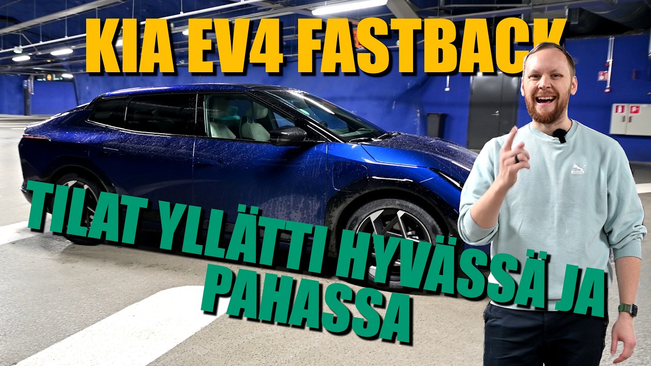 KIA EV4 Fastback 2025 - Ei keskipituiselle kuljettajalle?