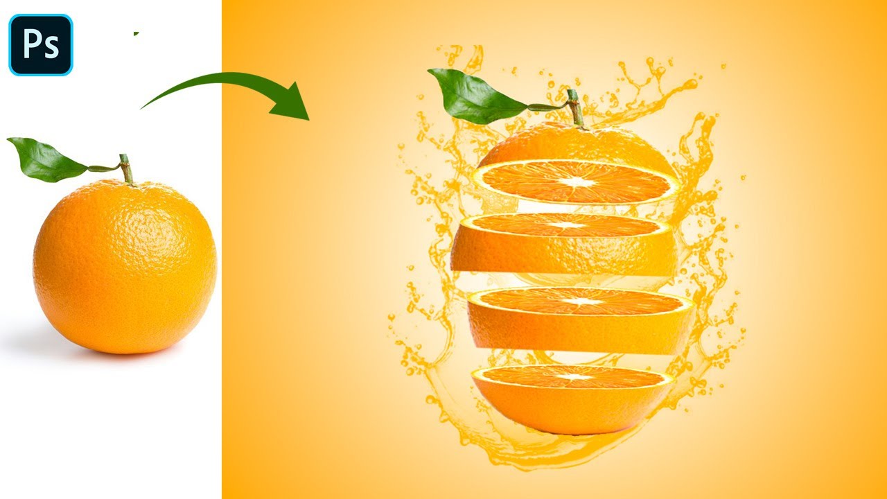 How to Create the Orange Slice Effect in Photoshop | Easy Tricks