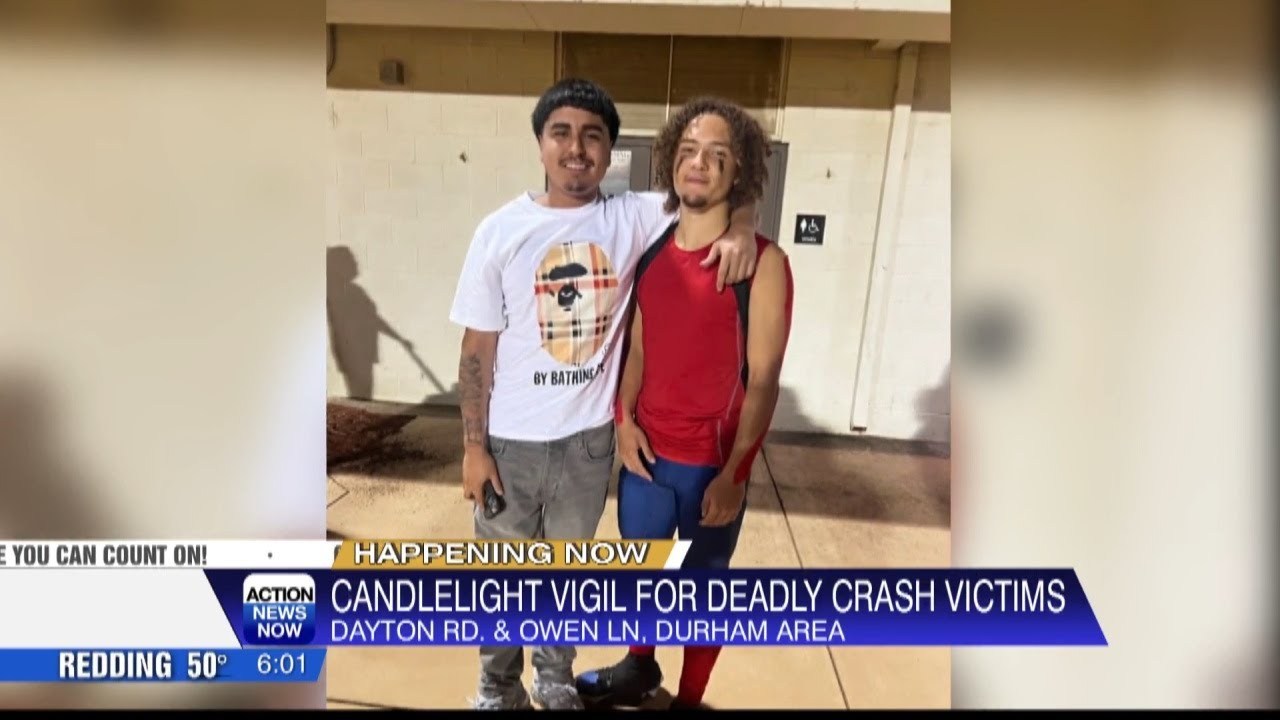 Oroville community gathers for teens' vigil after tragic crash