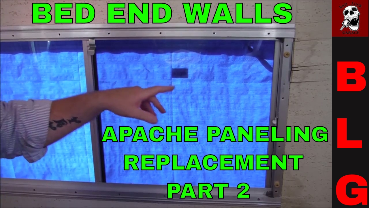 APACHE CAMPER PANELING REPLACEMENT PART 2 ( BED WINDOW AREA)